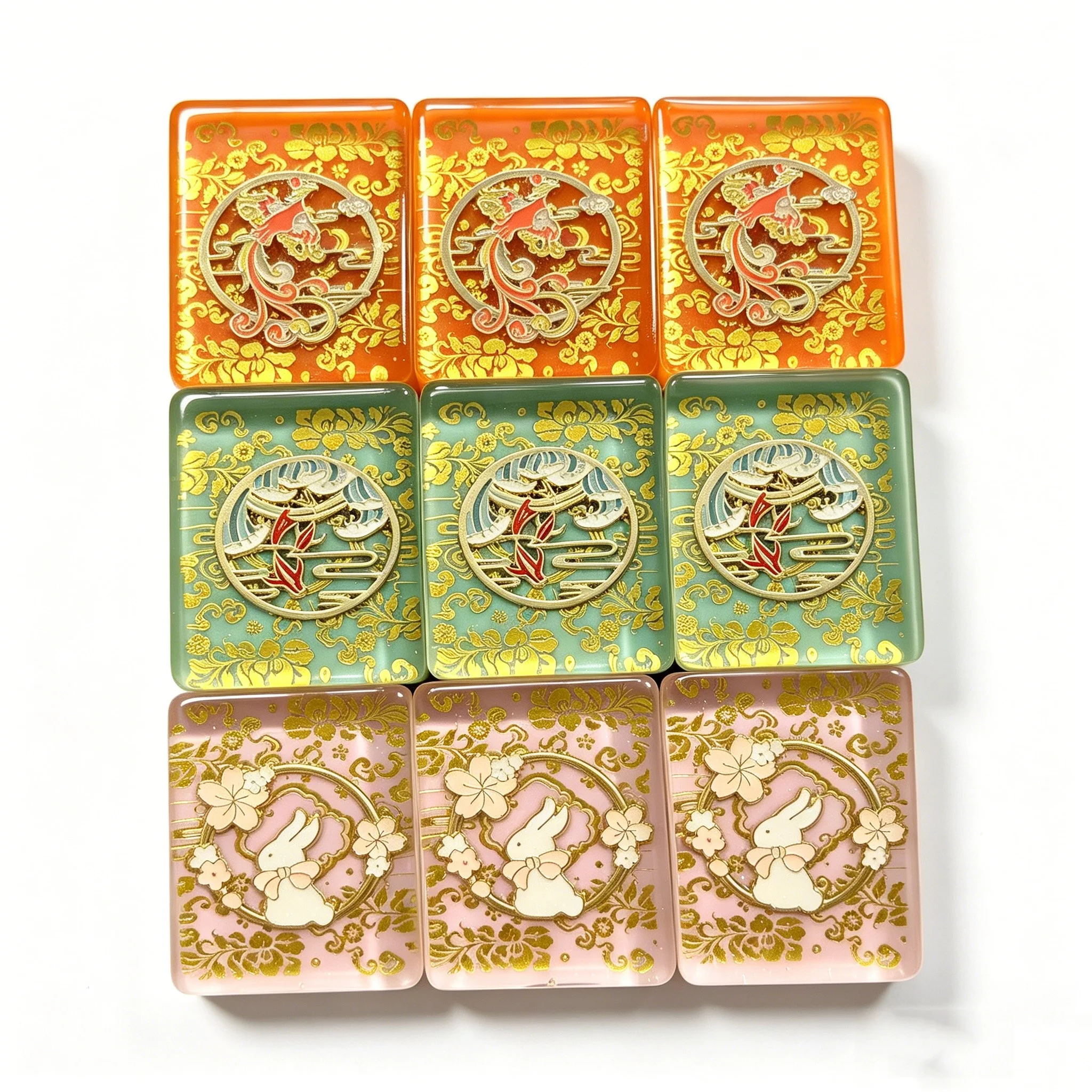 Custom Christmas Mahjong Tiles Set Exquisite 166 Acrylic Tiles Perfect Holiday Gift for Mom