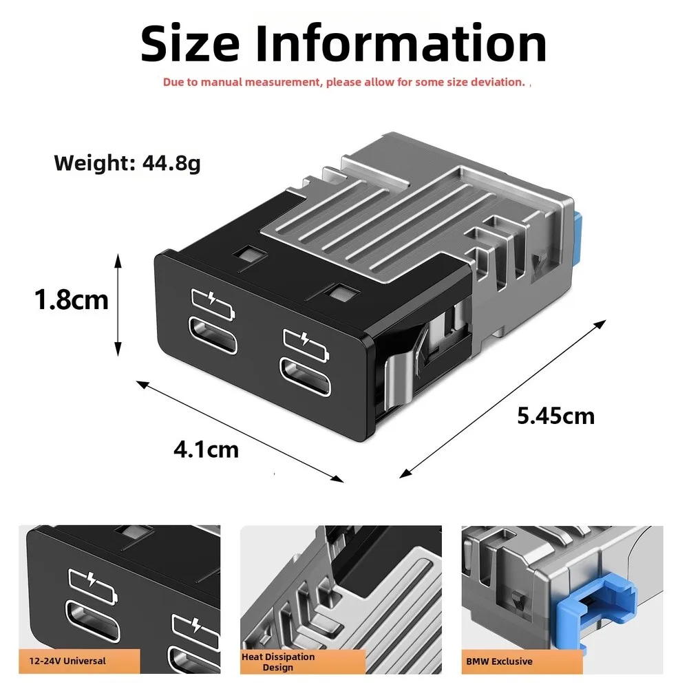 For In Vehicle Device Charging As Shown In The Figure Rear USB Charger Car Sticker Seamless Integration Design