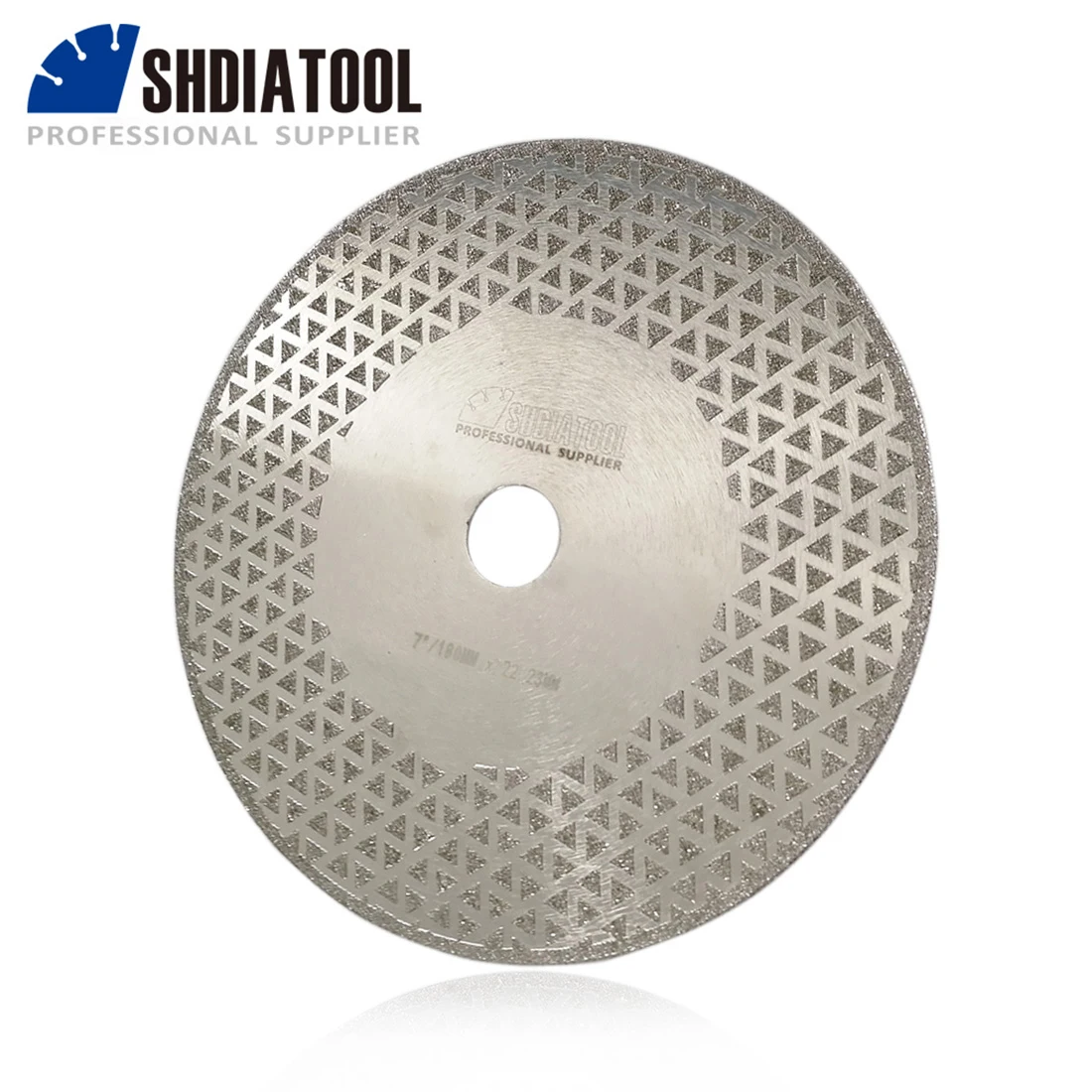 

SHDIATOOL 180MM Both Side Coated Diamond Blade 7" Electroplated Diamond Cutting & Grinding Disc Bore 22.23 Marble Granite Tile