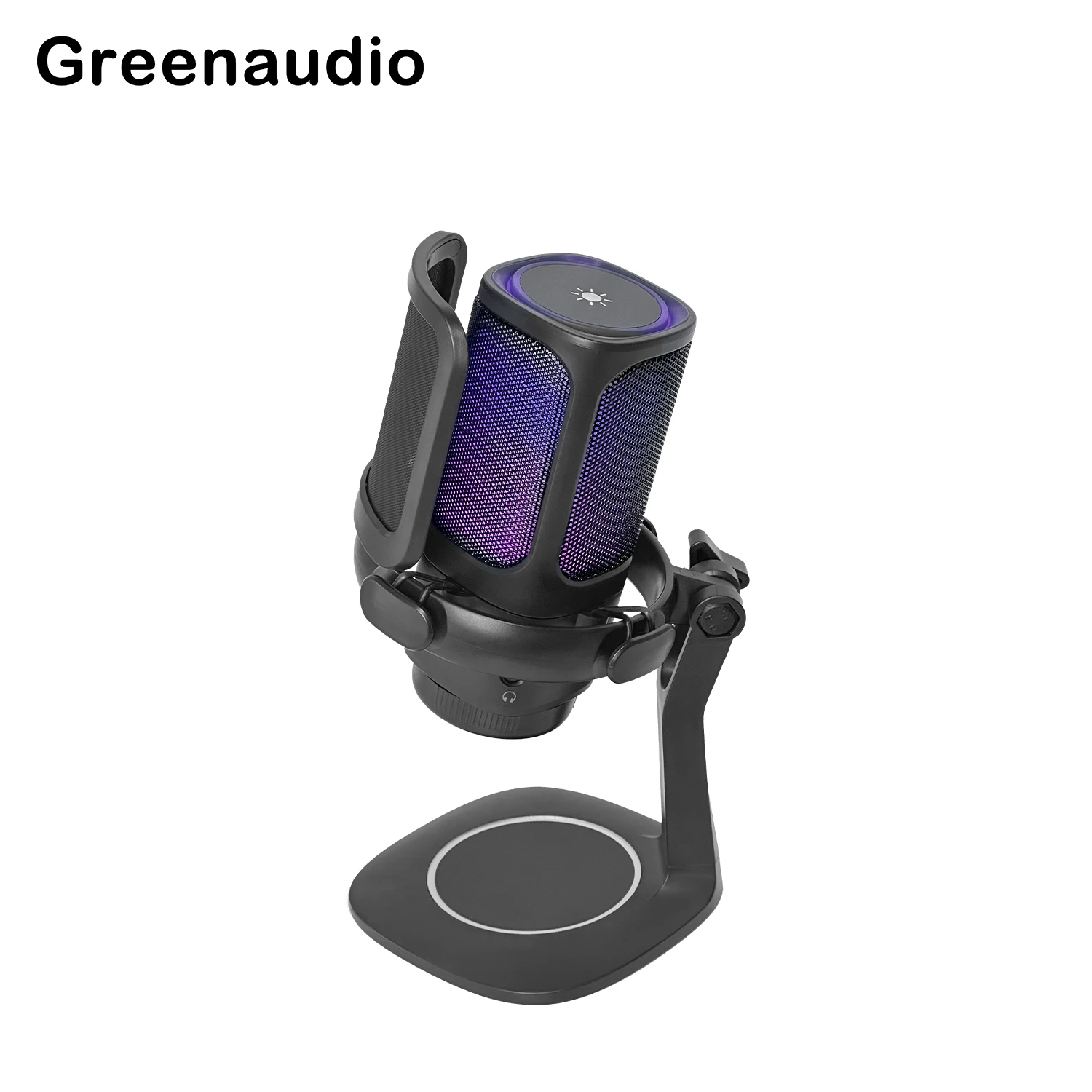 GAM-S1 Streaming Gaming Mic for Smartphone PC Recording Cardioid Condenser Microphone Plug & Play RGB Audio Microphone