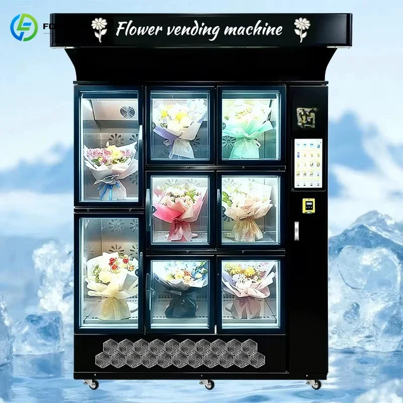 refrigerated flower vending machine Flower preservation unmanned equipment Customized
