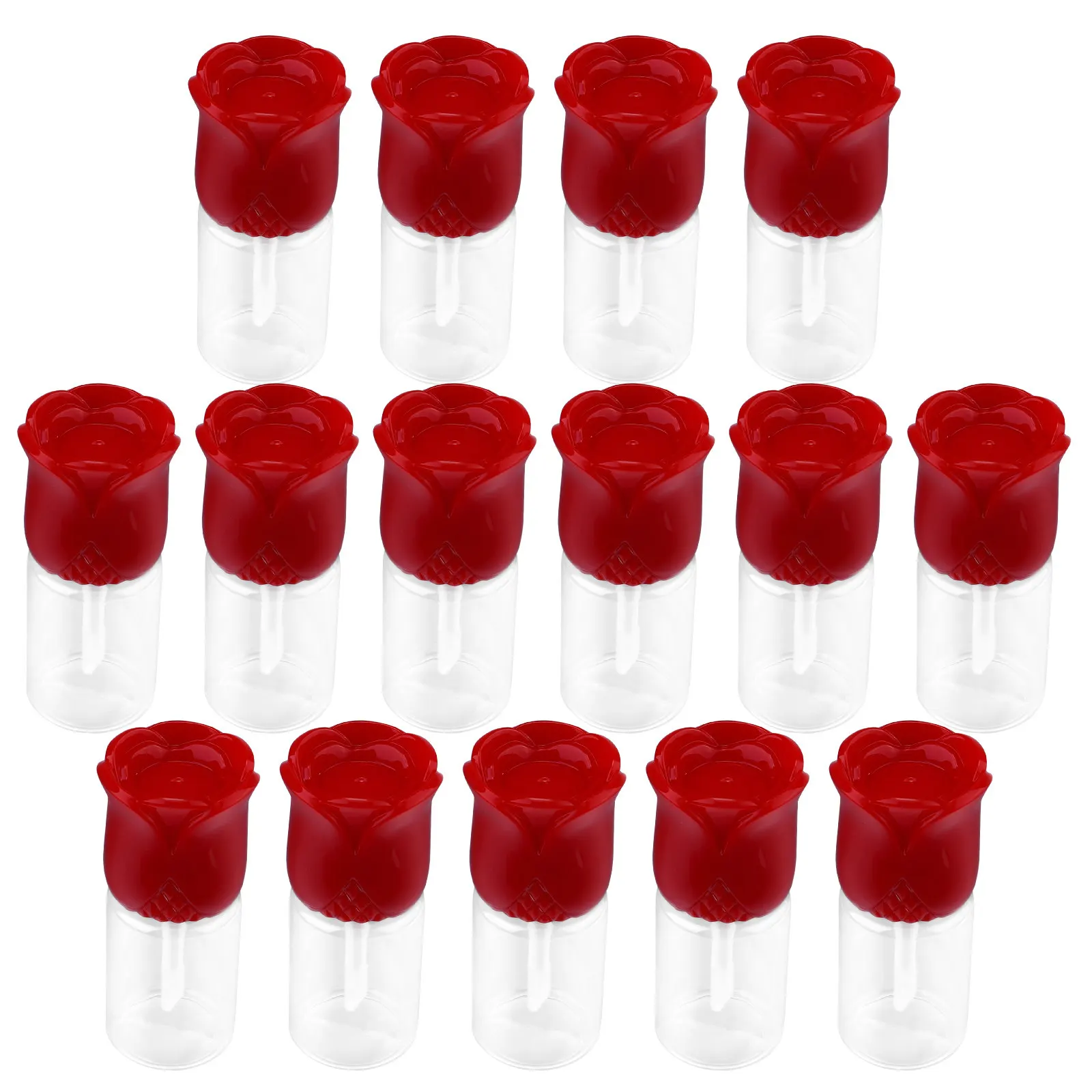 15-delige set lipglossflesjes, transparante herbruikbare plastic verpakkingen voor lippenbalsem, lipgloss en olie, compact ontwerp, ideaal voor reizen en dagelijks gebruik