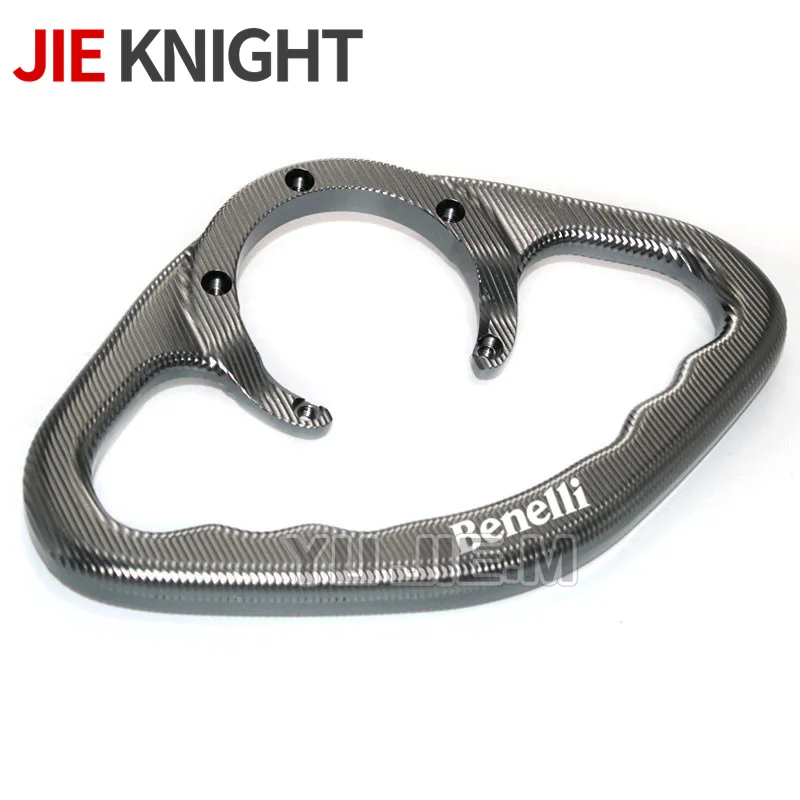 Soporte de reposabrazos para tanque de combustible de motocicleta CNC, manija de agarre de pasajero para QJMOTOR SRK600, 250, 350, 400, 600, Benelli Leoncino 500, 250, 752S