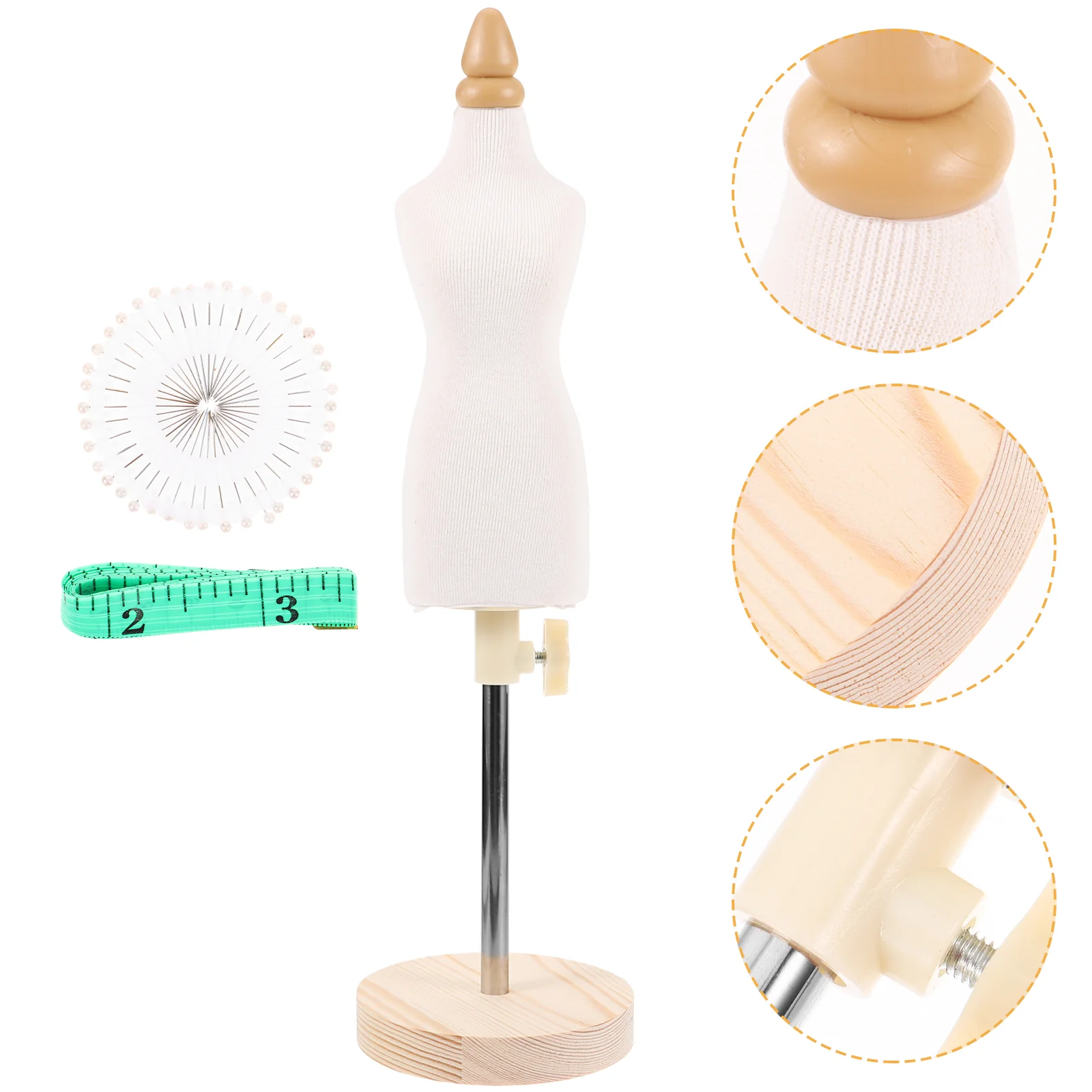 

Sewing Model Small Mannequin Stand Clothing Design Dress Display Desktop Standing Outfits