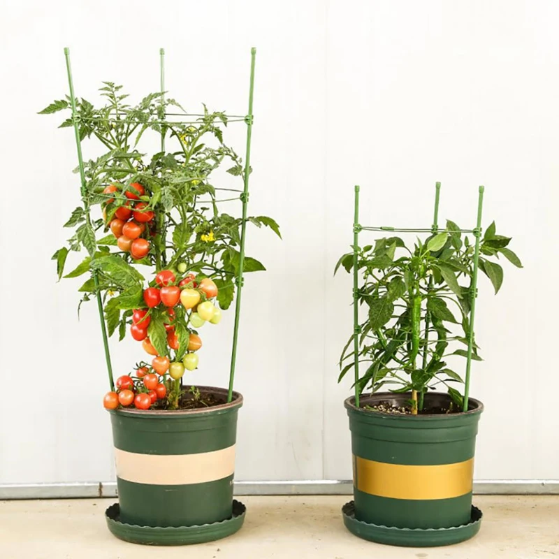 4 Pack Climbing Strut Planter Plant Growing Climbing Frame Garden Plant Support Tomato Cage Planter Pot Holder