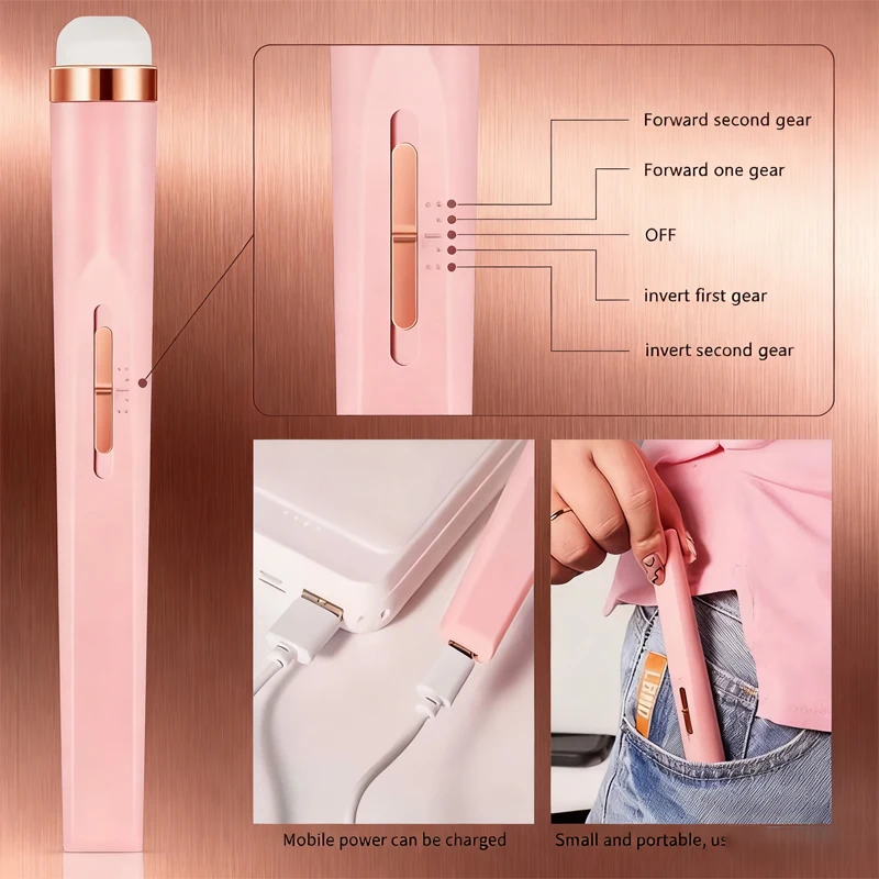 5 in 1 ポータブル電動ネイルドリルセット ライト付き マルチファイル USB充電式ネイルセット ネイルツール