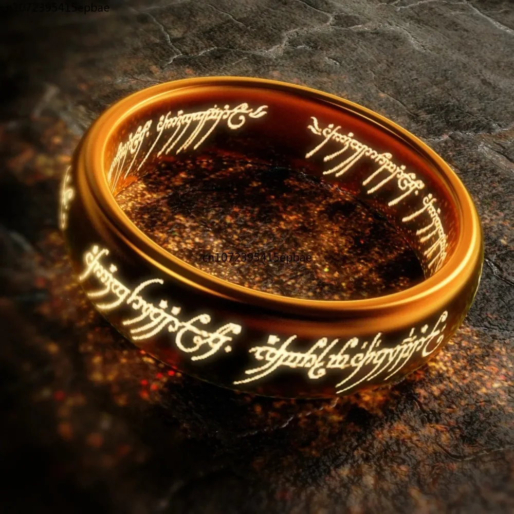 Anillos de boda exquisitos para parejas con grabado láser de acero inoxidable de 6MM, regalos de joyería de película de moda para hombres y mujeres