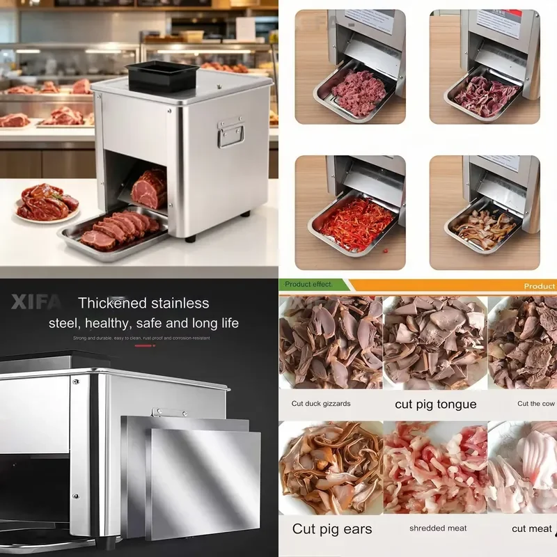 Meat slicer, fully automatic deli slicer for roast beef and turkey1