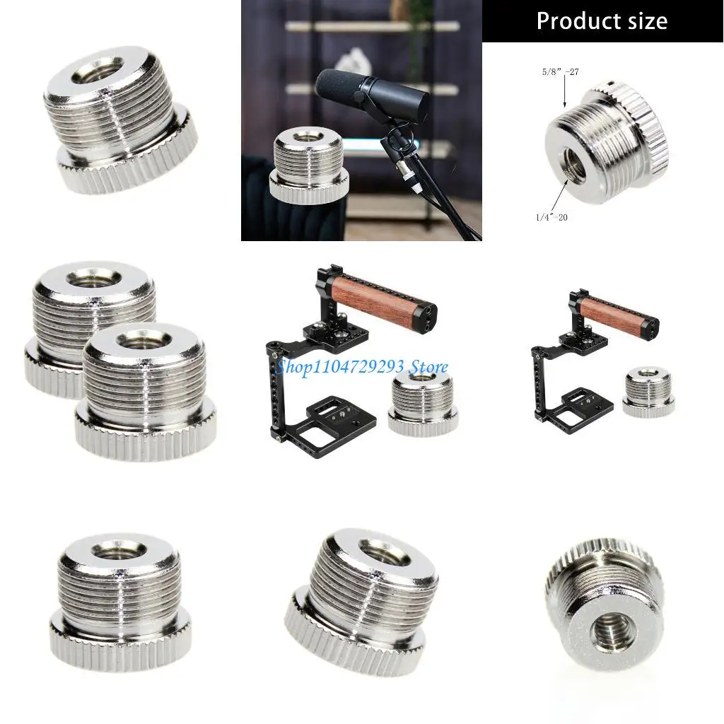 

Y2GD Microphone Thread Adapter for Stand Tripod 5/8inch Male to 3/8inch Female Screw