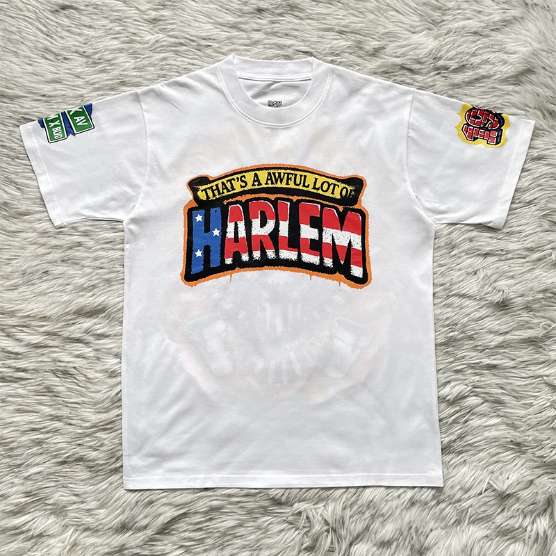 American Sle Printed ort Sve T-irt Cough Syrup Pattern Breathable Cotton Youth Faion Casual round Ne Tee