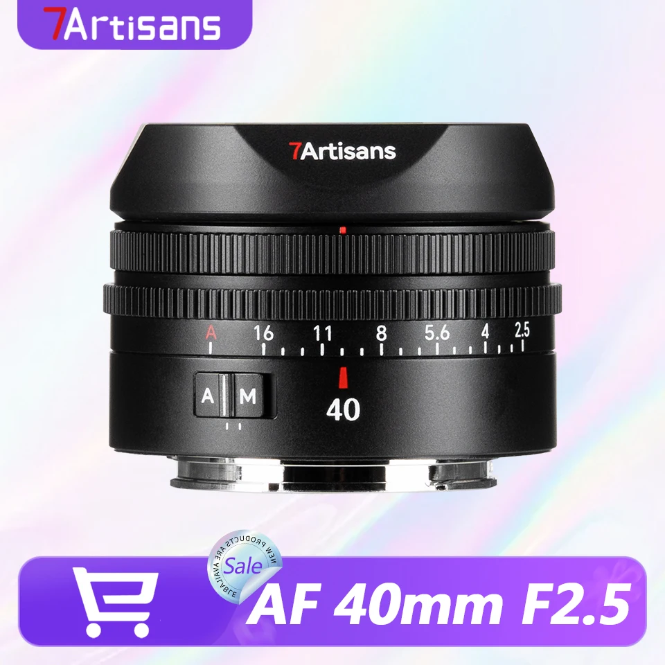 

7artisans Full Frame AF 40mm F2.5 Large Aperture Auto Focus Camera Lens for Humanities Photography with Sony E Nikon Z L-mount