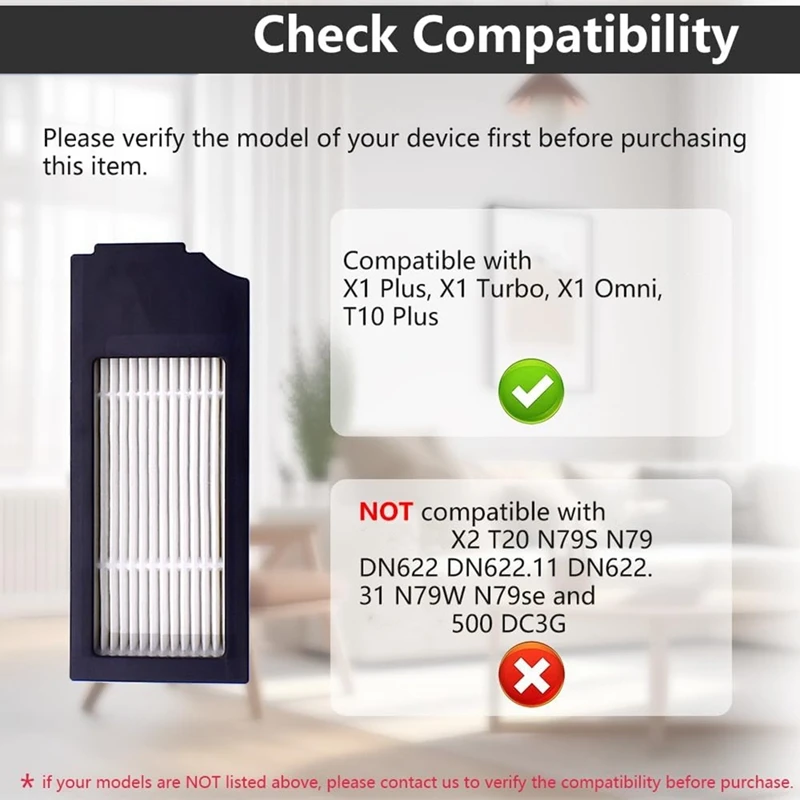 صندوق غبار بديل لـ Ecovacs Deebot ، Deebot X1 ، Omni ، T10 Turbo Robot ، قطع غيار المكنسة الكهربائية ، الملحقات مع المرشحات