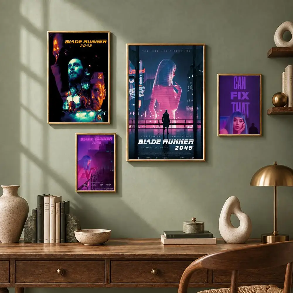 Classic Movie B-Blade RunnerS 2049 Poster HD Self-Adhesive No Residue After Removal Ideal for All Kinds of Wall Decor