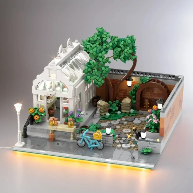 1347pcs MOC City Garden Model Toy Building Blocks Architecture Christmas Gift Education Idea Birthday DIY Creative Kids Assemble