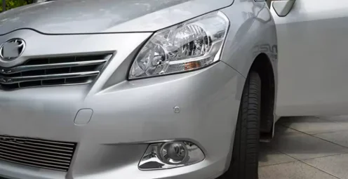 2PCS Car Styling Chrome Front Fog Light Cover For Toyota Verso MPV 2011-2016