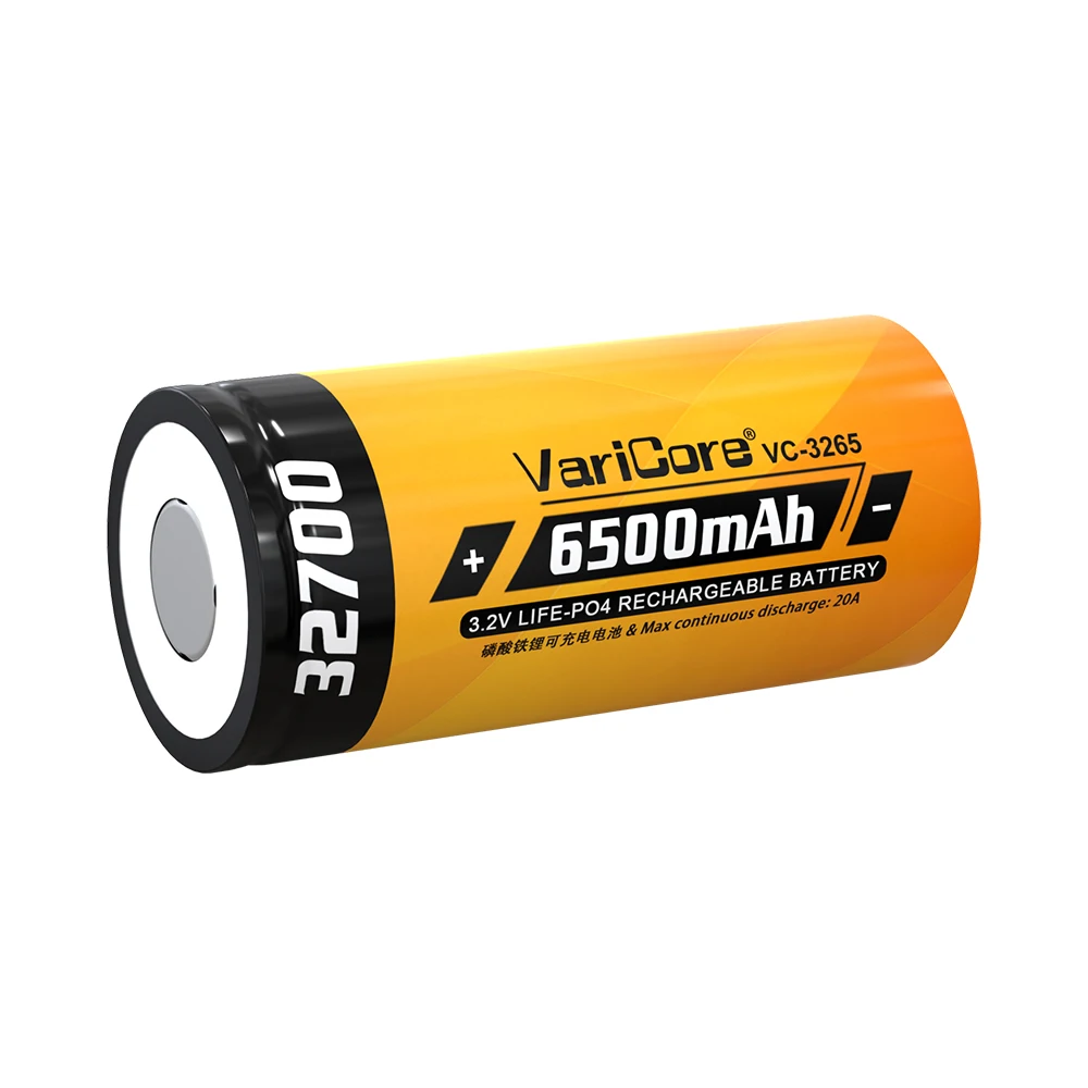 بطارية VariCore جديدة 3.2 فولت 32700 6500 مللي أمبير LiFePO4 35A طاقة عالية مستمرة لأنظمة الطاقة