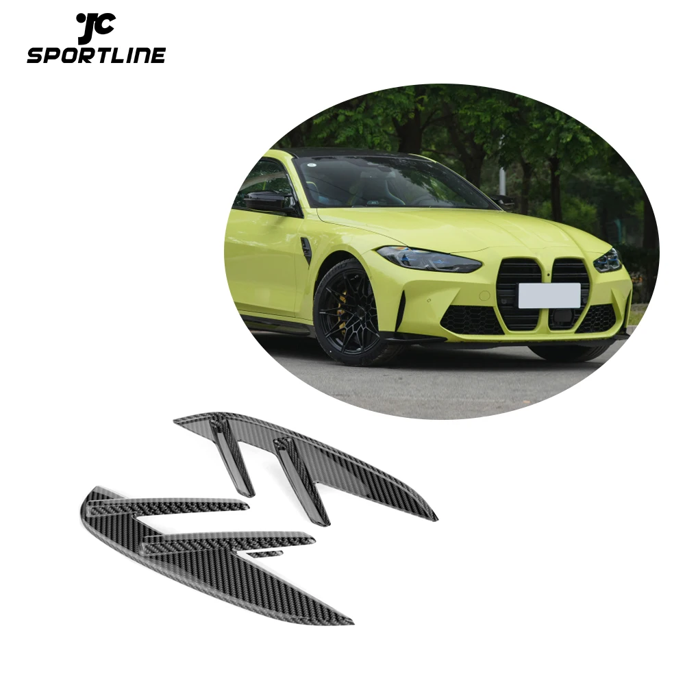 

Prepreg Dry Carbon Side Air Fender Vent Cover Trims For BMW 4 Series G82 G83 M4 2021UP