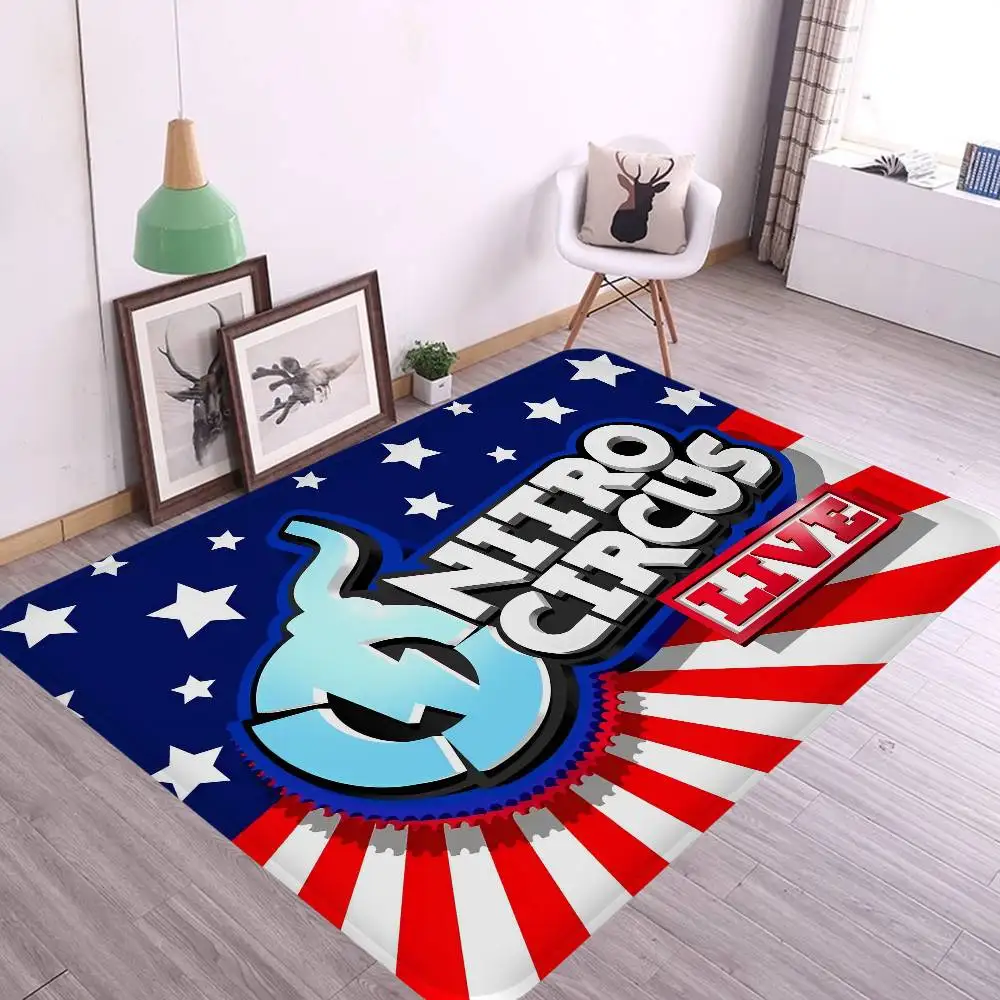 Comedy Adventure N-Nitro C-Circus movie Kitchen Mat Kids Room Bedroom Decoration Balcony Anti-Slip Doormat Living Room Alfombra