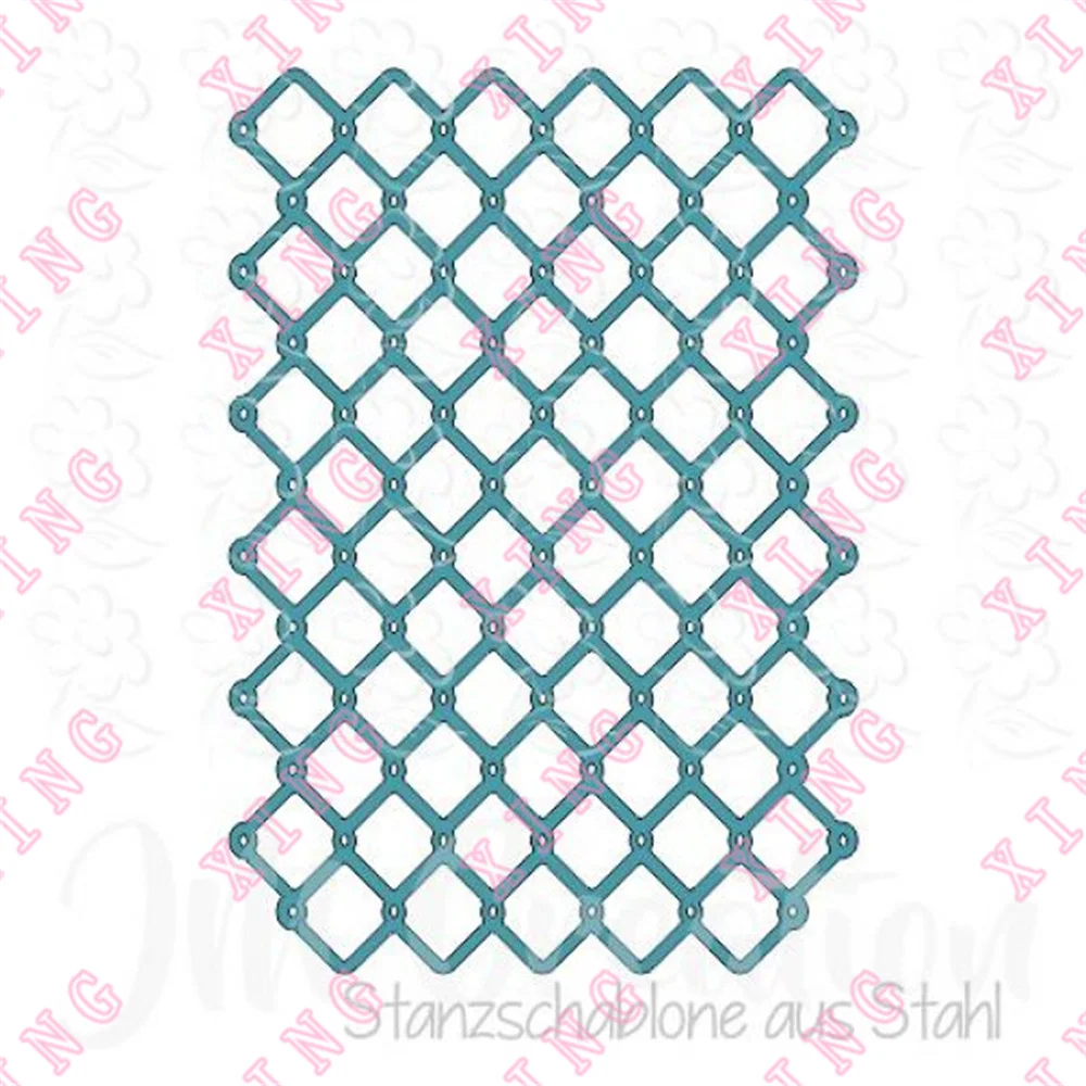 

2022 Newest Wire Fence Metal Cutting Dies Scrapbook Diary Decoration Stencil Embossing Template Diy Greeting Card Handmade Molds