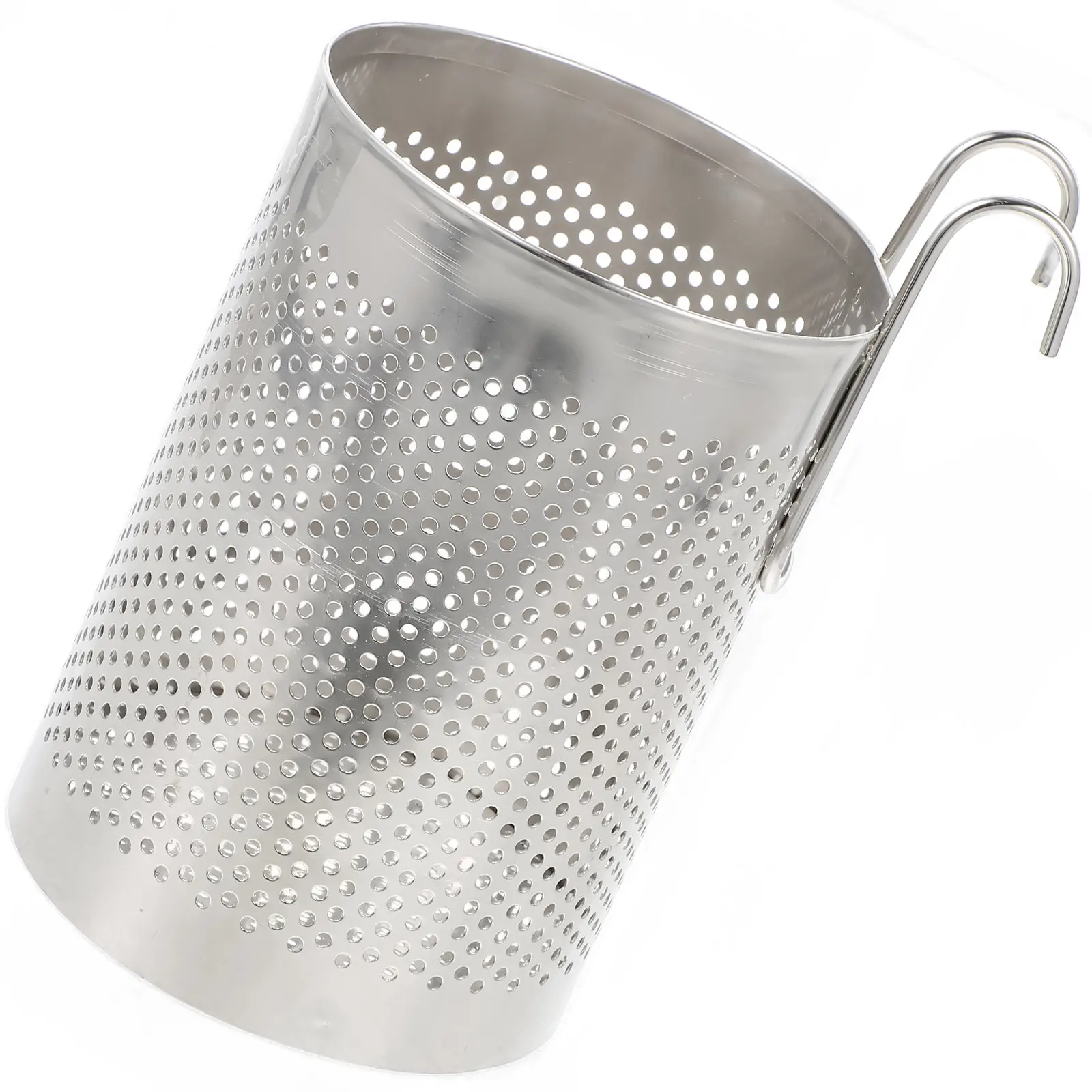 Premium Stainless Steel Cutlery Holder Chopstick Draining Box with Contemporary Design for Countertop Organization Drying Spoon