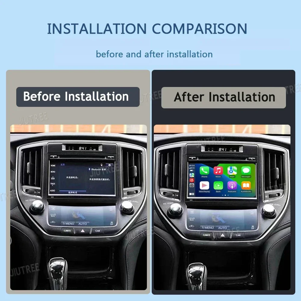 Linux System For Toyota Crown 2015-2019 Decoder Box Wireless Apple CarPlay Android Auto Stereo Upgrade Oem screen Retrofit