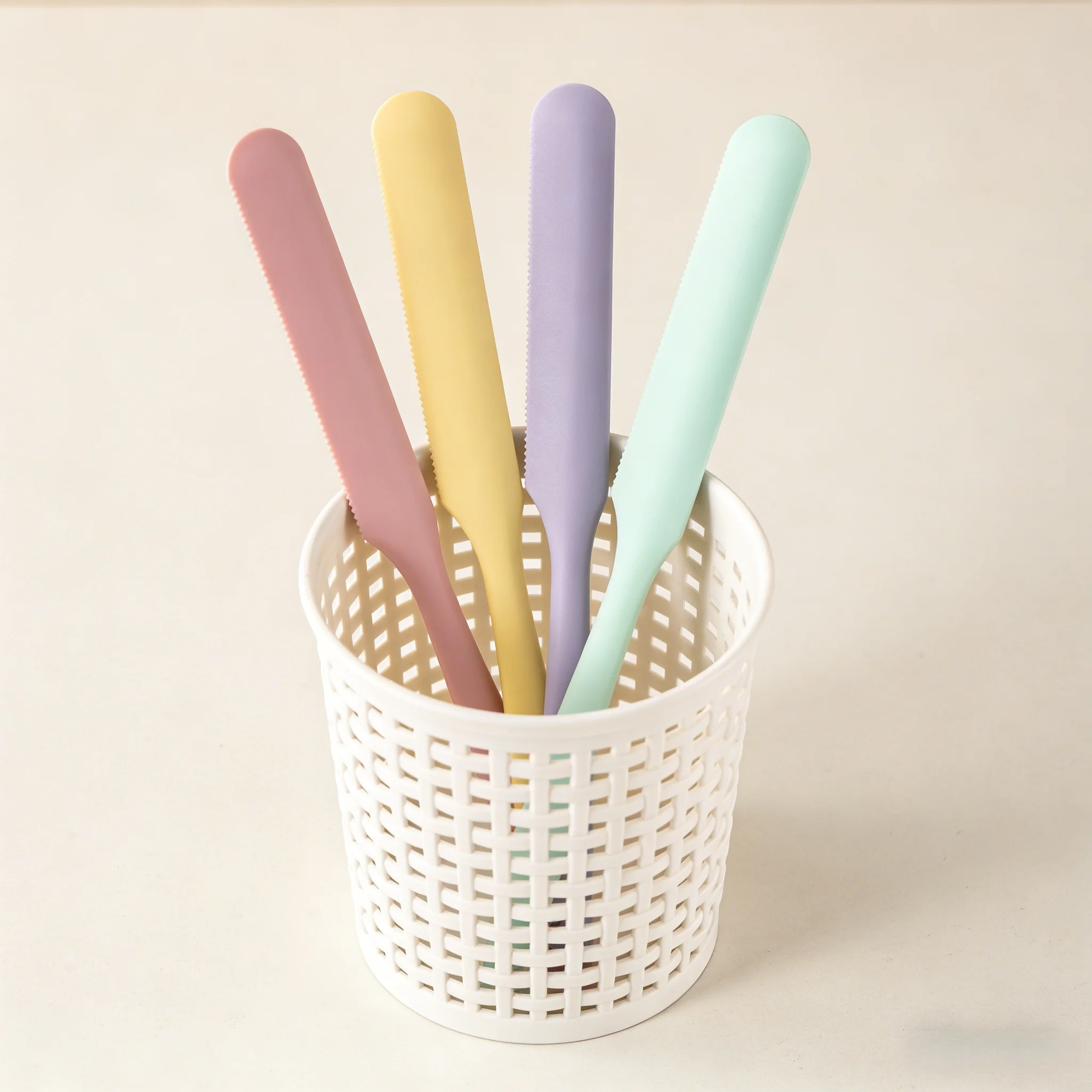 Juego de espátula de silicona colorida: raspadores de cocina resistentes al calor, ideales para hornear y preparar la cocina