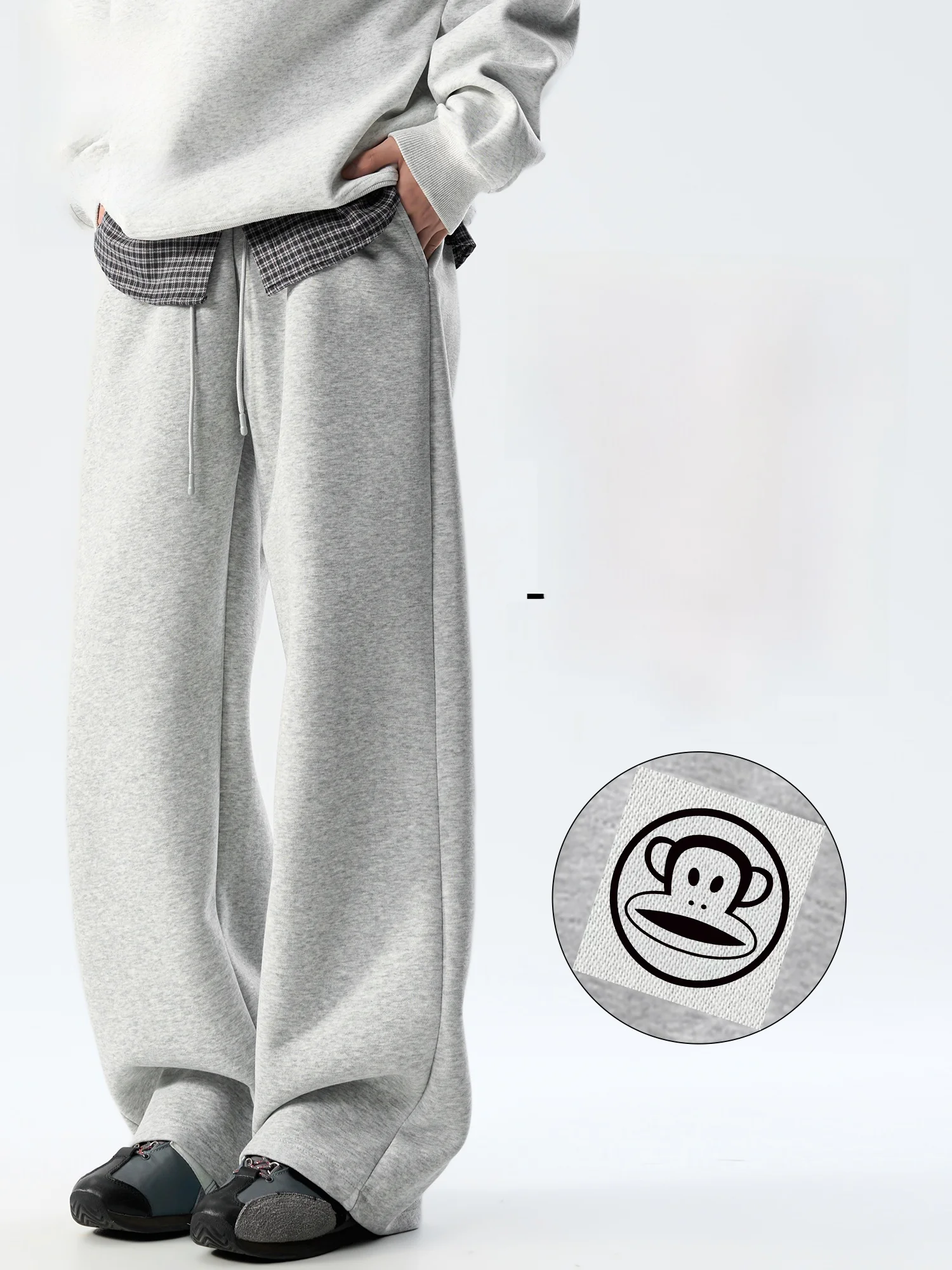 

Мужские свободные повседневные брюки-джоггеры с широкими штанинами, прямые, спортивные, в американском стиле, новинка весны