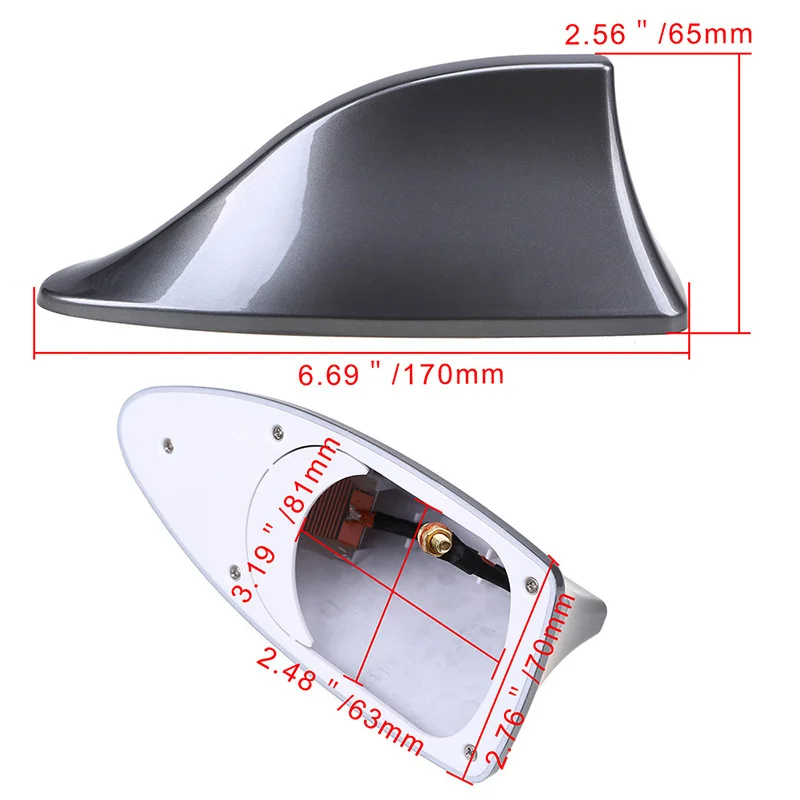 Car Roof Shark Fin Decorative Aerial Antenna for Ford Focus Fusion Escort Kuga Ecosport Fiesta Falcon Mondeo Taurus MUSTANG