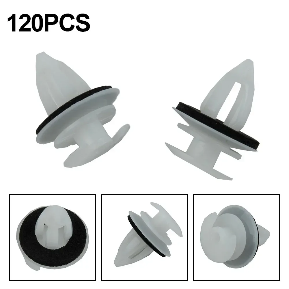 New High Quality Practical Car Door Clips Set Panel White 120pcs Accessories Fasteners For BMW BE36 E38 E39 E46