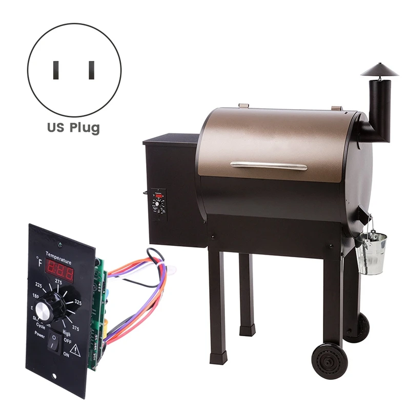PID Program Controller, Pellet Grill Temperature Controller Compatible For TRAEGER GRILLS Pro22 Series 34 Series US Plug