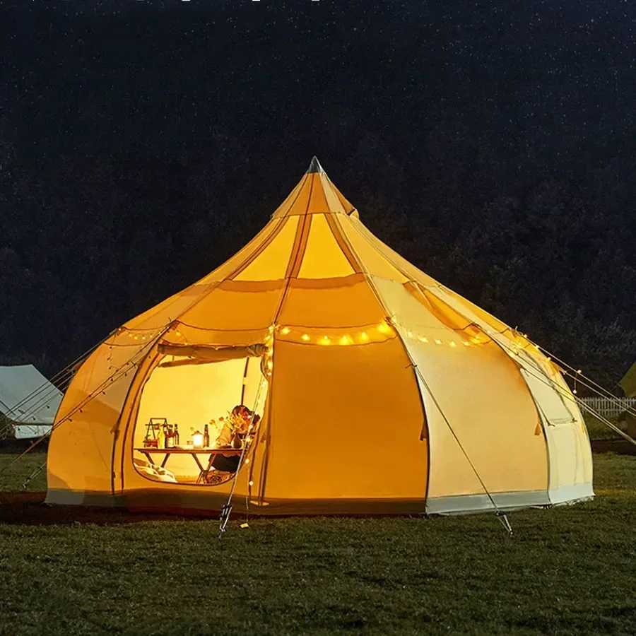 Outdoor Luxury Camping Star Tent, Glamping Mongolian Yurt, Popularny model w USA, Wodoodporna ochrona przed słońcem, Namiot z kopułą powietrzną