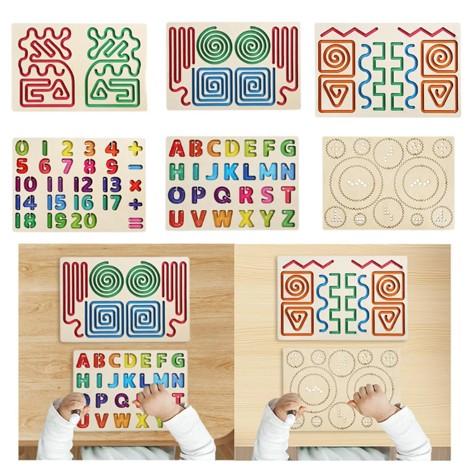 ไม้Tracing Boardการเขียนด้วยลายมือวันหยุดของขวัญกิจกรรมการเรียนรู้ของเล่นเพื่อการศึกษาTracingเครื่องมือสําหรับเด็กหญิงเด็กชาย