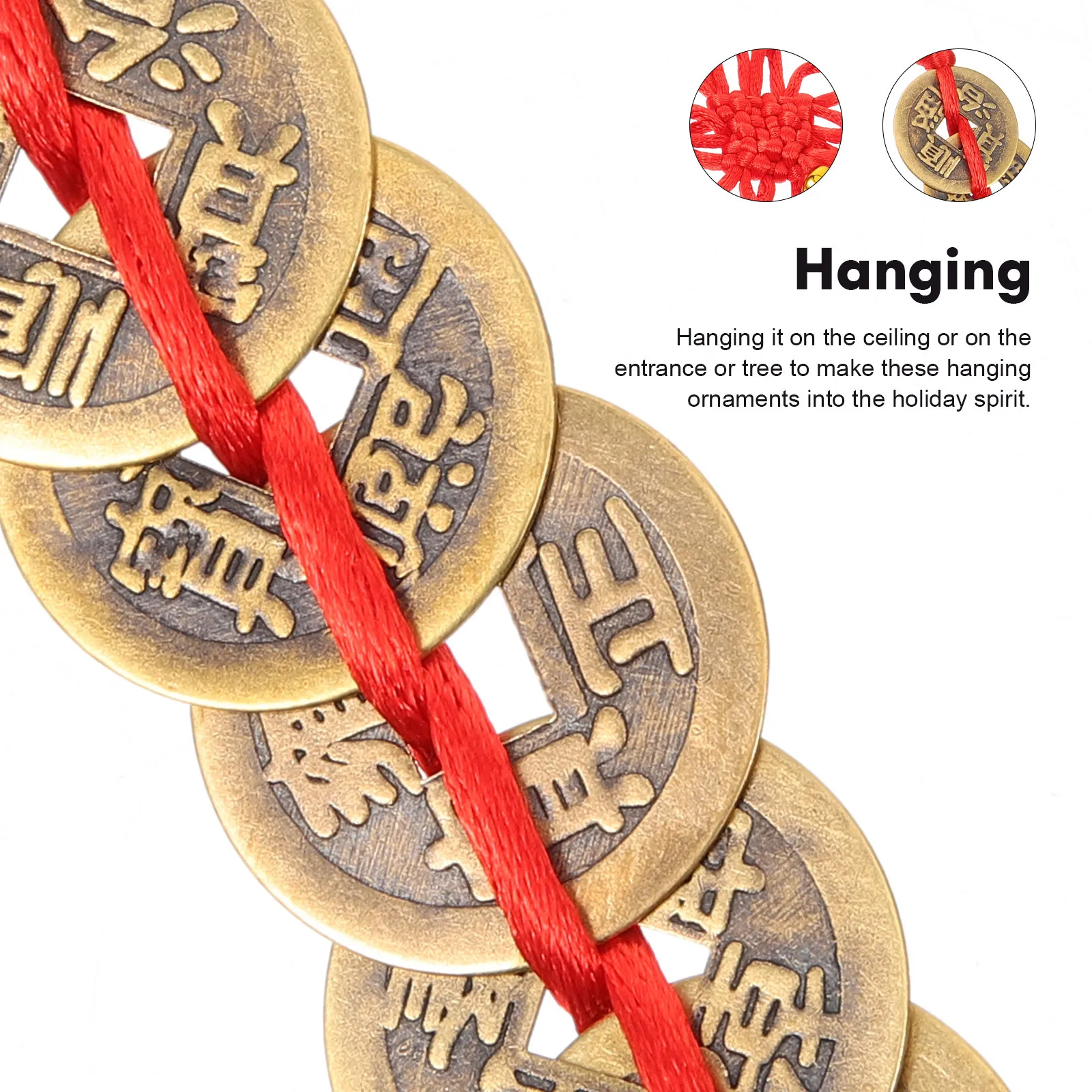 

2Pcs Chinese New Year Lucky Gourd Pendants Exquisite Wood Copper Alloy Festive Home Decor Spring Festival Supplies