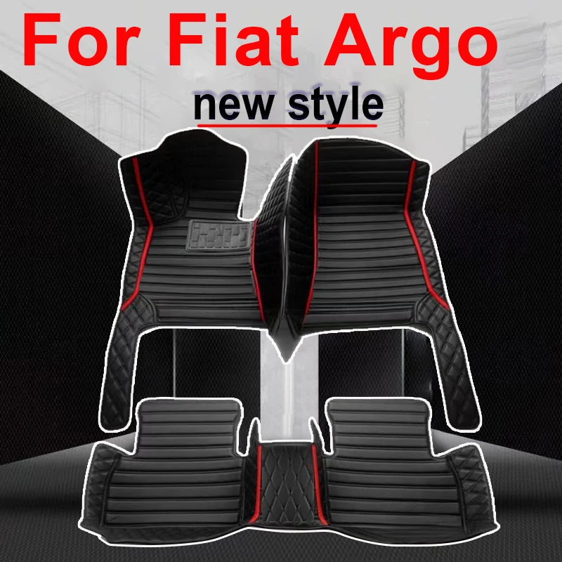 

Напольный коврик из искусственной кожи на заказ для Fiat Argo 2020 2021 2022, Защитите интерьерный аксессуар вашего автомобиля