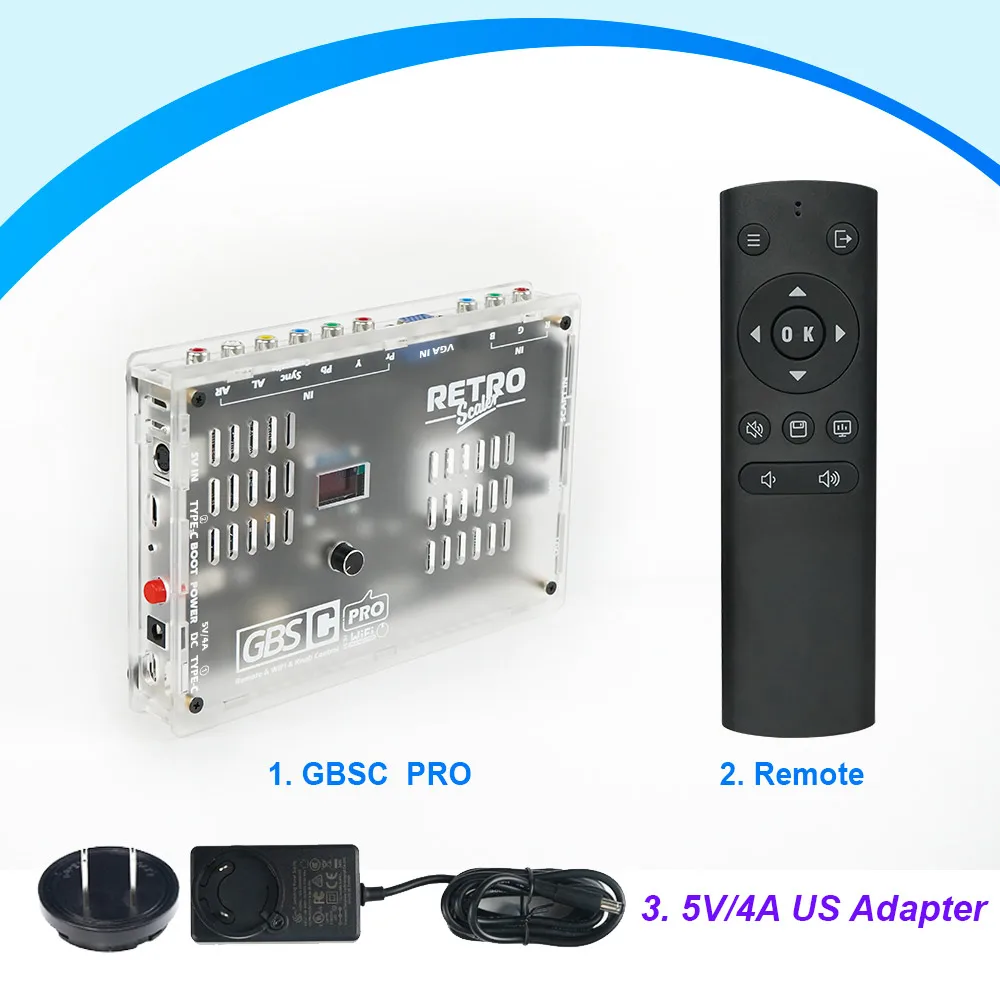 レトロスケーラー GBSC Pro HDMI 超低遅延アップスキャンコンバーター RetroScaler GBS Control Pro GBSC ビデオコンバーター RGBS VGA Scart