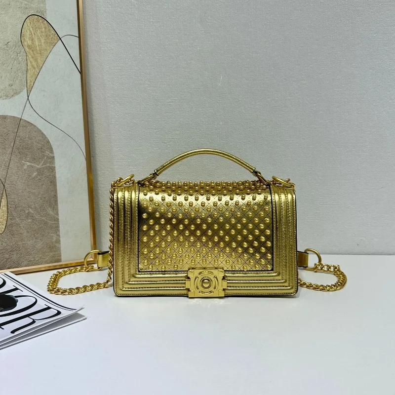 

Роскошная дизайнерская женская сумка на плечо с инкрустацией жемчугом и решетчатой вышивкой, модные высококачественные сумки, маленькая квадратная сумка, универсальный кошелек