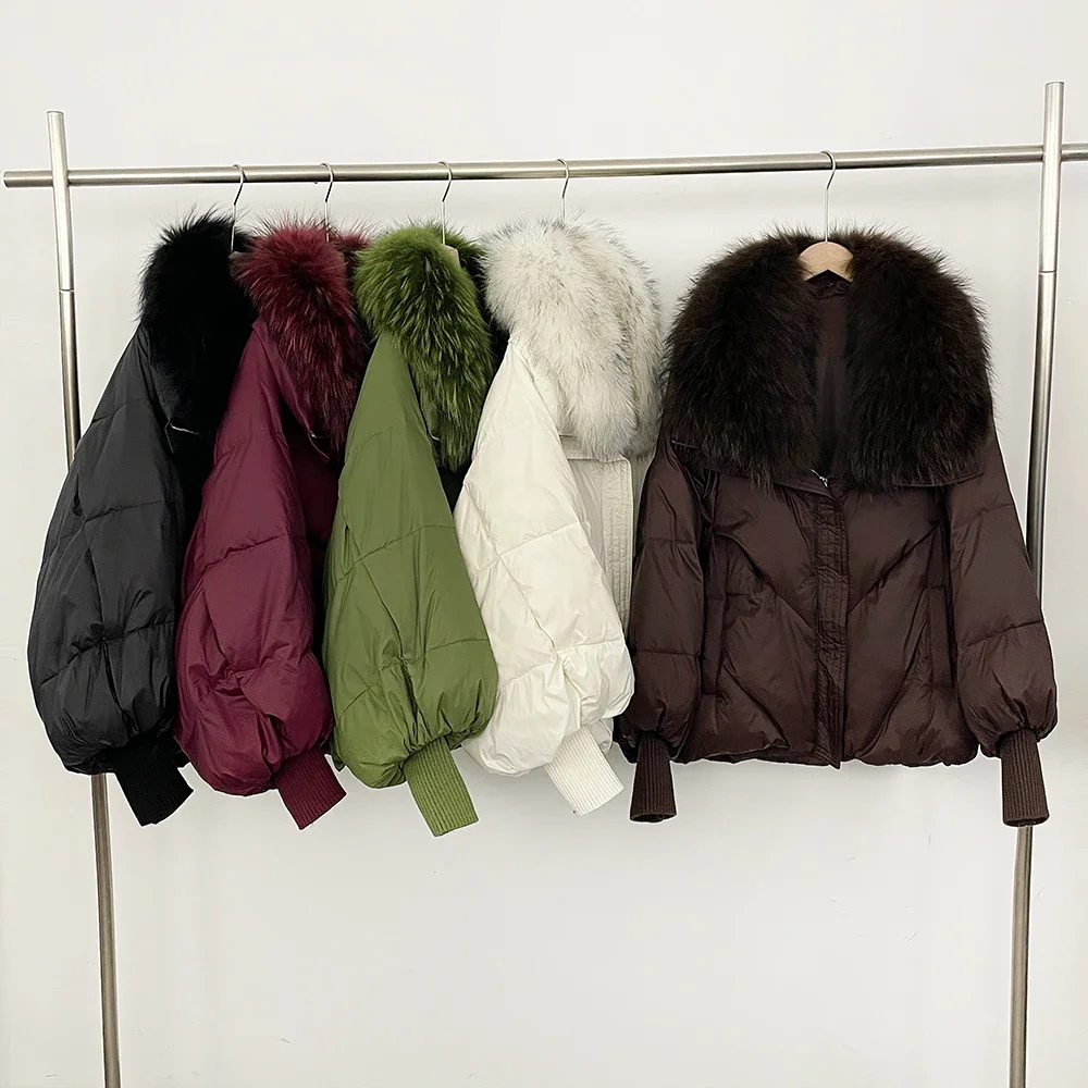 

Женский пуховик, пальто из натурального меха, корейская одежда Dongdaemun, высококачественная одежда, пальто для женщин, зима 202, пуховые пальто и парки
