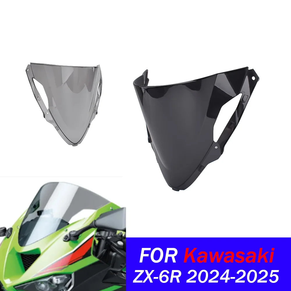 

For ZX 6R Windscreen Wind Deflector For Kawasaki ZX 6R 2024 2025 ZX 6R Air Screen Shield Windscreen Motorcycle Accessories