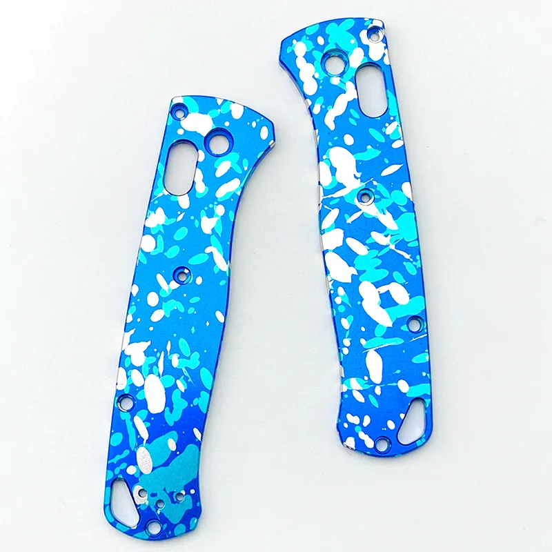 زوج من سبائك الألومنيوم DIY مجموعة ملحقات لموازين المقبض المؤكسد Bugout 535 المموهة