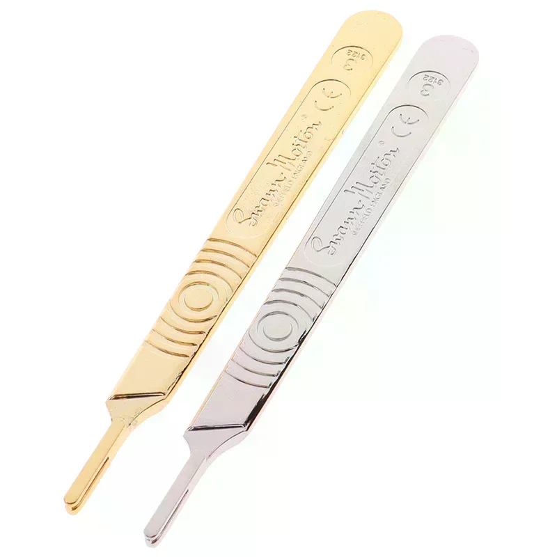 Scalpel Handle Fits Blade Stainless Steel Surgical Hilt / Plastic Surgical Hilt Engraving Hand Tools Surgical Blade
