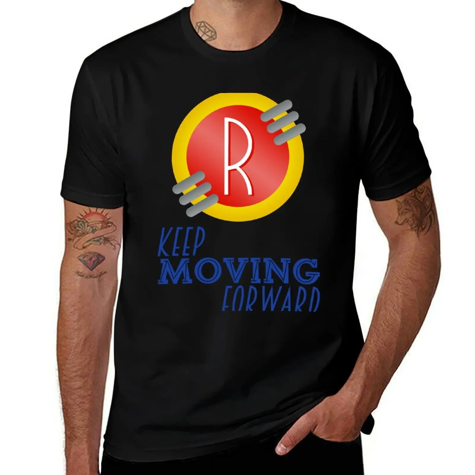 Keep Moving Forward - Meet the Robinsons T-Shirt cotton tshirt 100% t shirt men 100% cotton luxury brand T-Shirt