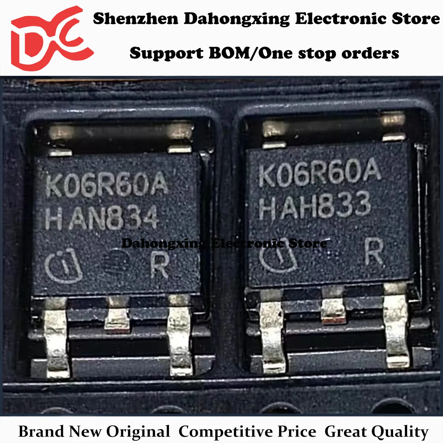 New Original 10Pcs K06R60A K06R60F TO-252 6A 600V IGBT Field Effect Transistor Electronic Components Great Quality