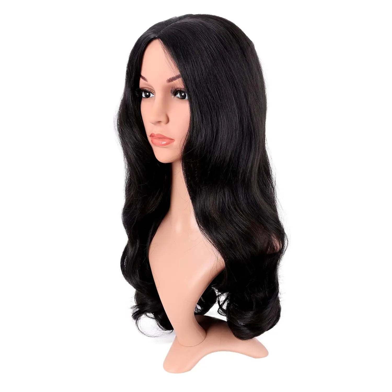 Fashion Long Synthetic Fiber Curly Hair Middle Part Cosplay Wig