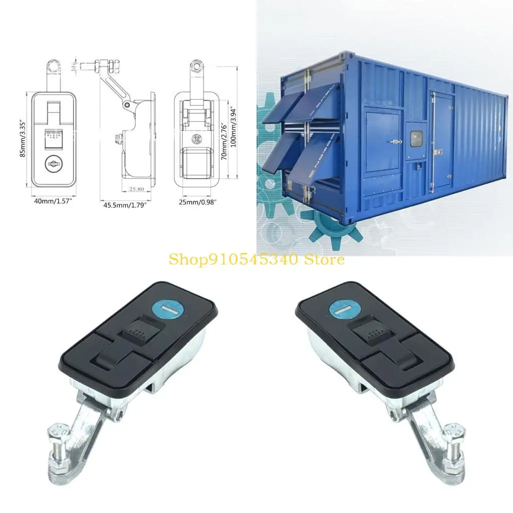 

U2JA Compression Lock Suitcase Luggage Lock Universal Canopies Lock Latch Handle with Keys for Travel Camper Trailer Caravans
