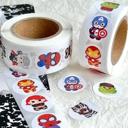 500SheetsAnime sticker Disney Spiderman Cartoon Stickers Pull Out Spiderman StIckers Cute Kawai Baby Boykids Toy regalo di natale