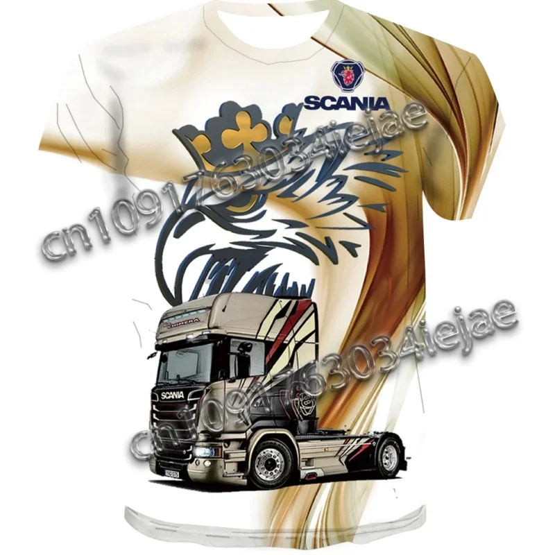 

MOTOZomer Nieuwe Hot Mannen T-Shirt Truck 3d Print Gepersonaliseerde Street Fashion Casual Grote Maat Losse Comfortabele T-Shirt