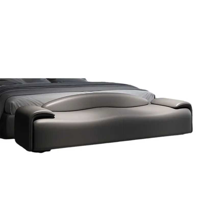 

Italian, minimalist, leather stool, light luxury, modern, home, long strip