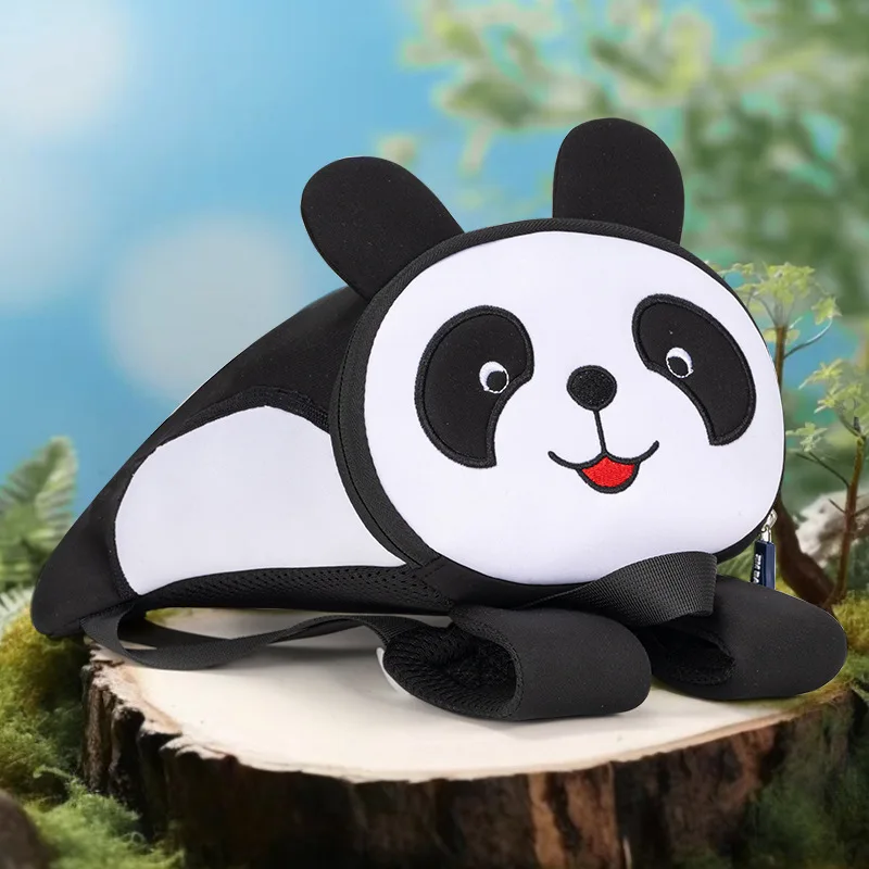 ネオプレンパンダバックパック男の子女の子幼稚園キッズスクールバッグ防水かわいい幼児バックパック-mochila-infantil