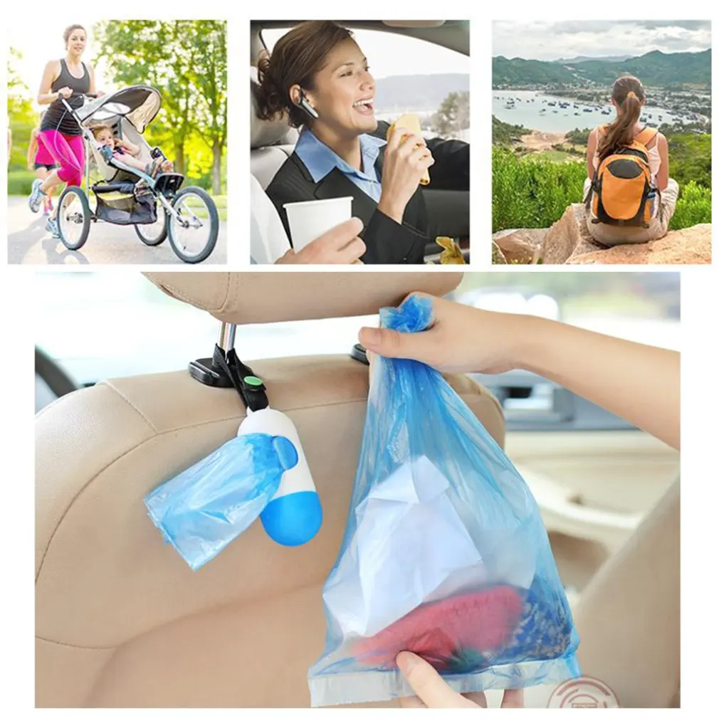 15pcs New Plastic Small Portable Baby Diapers Bags Rubbish Bags Garbage Bag Removable Box Nappy Bag