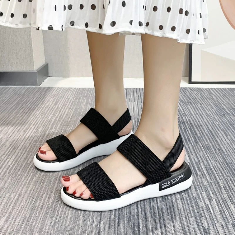 Women\'s Sandals 2022 Summer Closed Toe Flat Sandals Women Fashion Platform Romen Sandals Women Outdoor Casual Sport Sandals